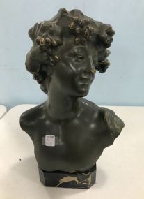 J. Lambeaux Metal Bust