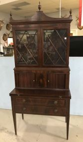 Federal Hepplewhite Inlaid Secretary Desk