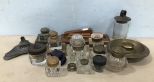 Assorted Collection of Antique and Vintage Ink Wells