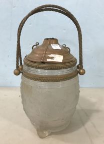 Antique Heavy Glass Nautical Ship Lantern