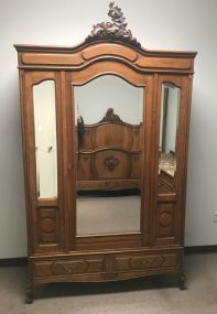 Antique French Three Door Armoire