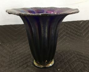 Czechoslovakia Carnival Glass Vase