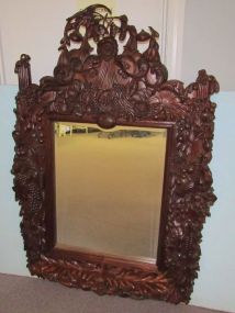 Grinling Gibbons Reproduction Large Carved Mirror