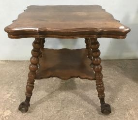Vintage Oak Ball-n-Claw Parlor Table