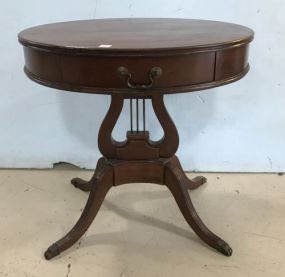 Duncan Phyfe Style Round Drum Table