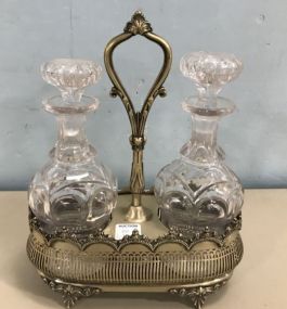 French Silver Plate Cruet Set