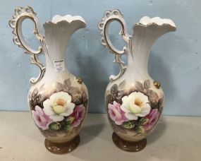 Ucagco Japanese Hand Painted Ceramic Pitchers