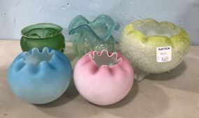 Five Collectible Art Glass Vases