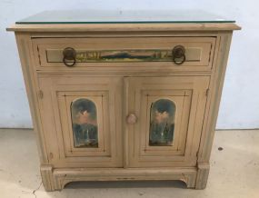 Vintage Eastlake Style Painted Nightstand