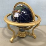 Blue Gemstone Small Globe