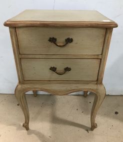 Painted French Style Night Stand