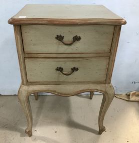 Painted French Style Night Stand