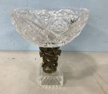 Pressed Glass Cherub Center Piece Compote