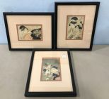 Kinder Harris Framed Geisha Block Prints