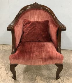 Mahogany French Style Parlor Chair