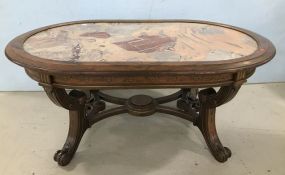 Italian Style Oval Coffee Table