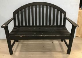 Wood Painted Outdoor Bench