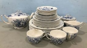 Johnson Brothers Dove Blue Partial China Set