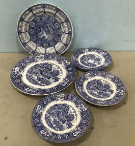 Italian Blue and White Plates