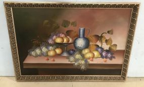 Large Oil Painting Still Life Grapes