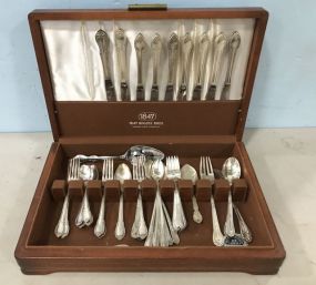 WM Rogers Silver Plate Flatware Set