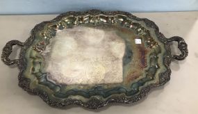 W & S Blackinton Silver Plate Footed Tray