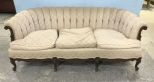 French Tufted Three Cushion Sofa