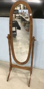 Vintage Mahogany Cheval Mirror