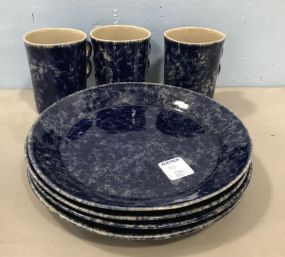 Bennington Potters Stoneware Plates and Cups