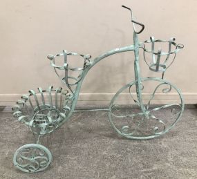 Wrought Iron Tricycle Planter