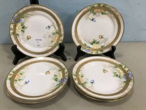 Set of 6 Nippon Hand Painted Dessert Plates