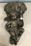 Large Cherub Composite Wall Decor