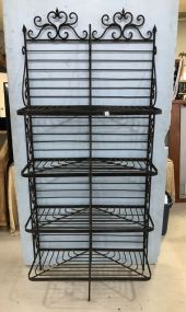 Wrought Iron Rustic Baker's Rack