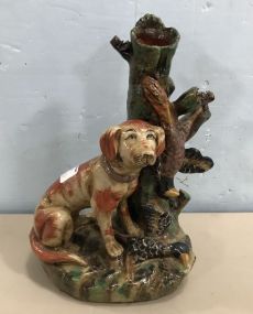 Modern Glazed Dog Pottery Figure