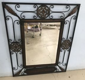 Carpentree Modern Metal Wall Mirror