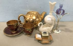 Lenox, Royal Worchester Pitcher, Cups and Saucers