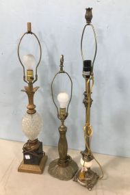 Three Decorative Table Lamps