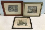 Three English Vintage Prints