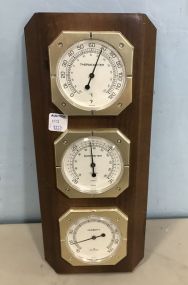 Thermometer, Barometer, and Humidity Wall Plaque