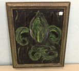 Fleur De Lis Painting on Board