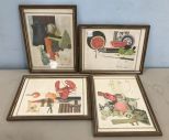 Four Small Prints by Cummingham