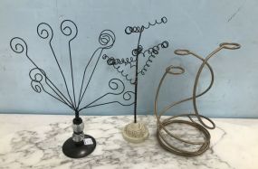 Three Jewelry Stands