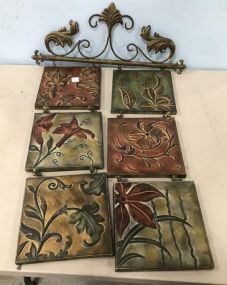 Six Panel Metal Wall Art