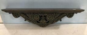 Antique Gold Gilt Tone Resin Wall Shelf