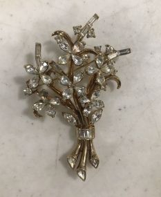 Large Signed Tifari Alfred Phillipe Bouquet Of Flower Pin