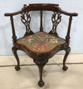 Chippendale Ball-n-Claw Corner Chair