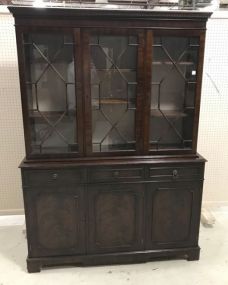 Chippendale Style Break Front China Cabinet