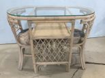 Wicker Kitchen Table and Chairs