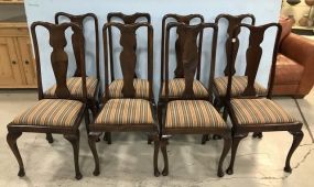 Eight Queen Anne Dinning Side Chairs