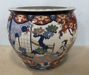 Large Porcelain Japanese Planter Bowl